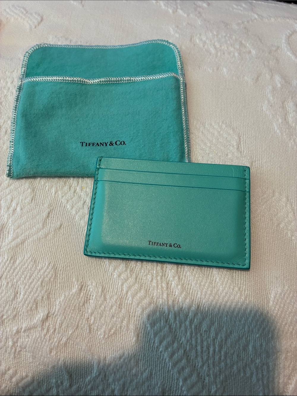 Tiffany & Co. Elsa Peretti Tiffany Blue Leather Card Case